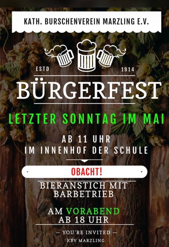 Plakat Bürgerfest